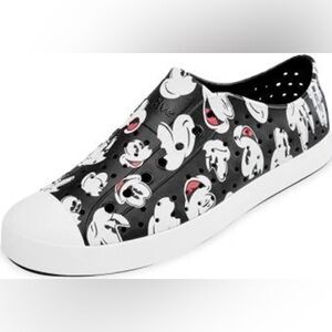 Native x Disney Mickey Mouse Shoes Black Unisex Women’s Size 9, Men’s Size 7